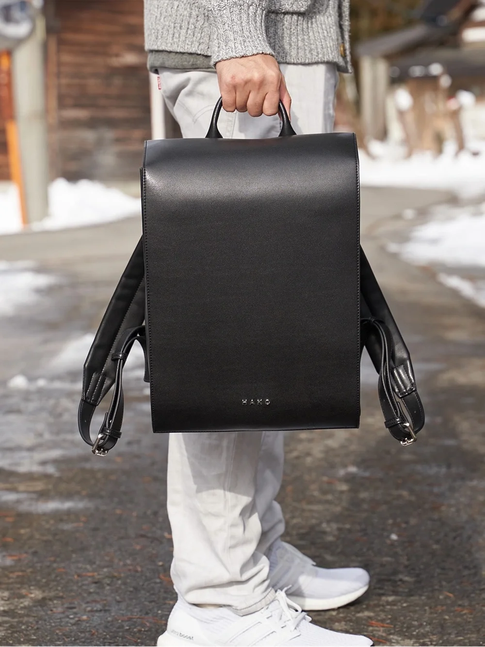 Hako One Randoseru Backpack – Classic Black Vegan Leather (NEW) - Picture 5 of 10